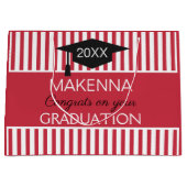 Klasse! Geschenktasche für den ABSCHLUSS Große Geschenktüte (Vorderseite)