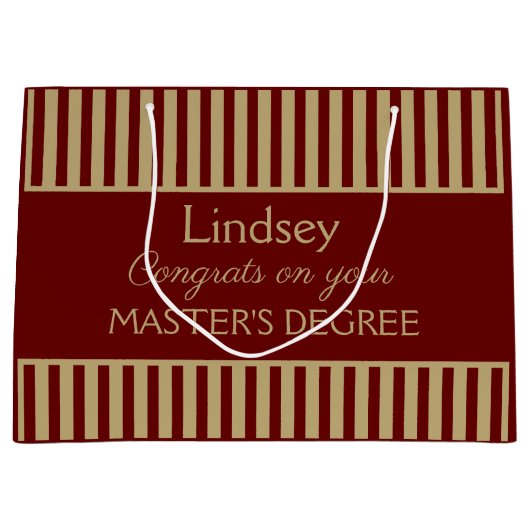 Klasse! Geschenktasche für den Meister Große Geschenktüte (Vorderseite)