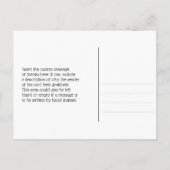 Klasse, glamourös "Danke!" Postkarte (Rückseite)