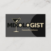 Klasse Glitzer Mixologe Barkeeper Business Card Visitenkarte (Vorderseite)