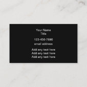 Klasse Glitzy Monogram bearbeitbare Visitenkarten Visitenkarte (Rückseite)