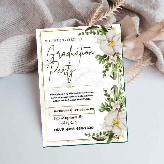 Klasse & Grace: Ein Abschluss Einladung