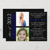 Klasse graduierter Mitteilung 2012 Einladung (Vorne/Hinten)