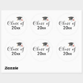 Klasse Ihres benutzerdefinierten Abschluss Jahr Runder Aufkleber (Blatt)