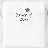 Klasse Ihres benutzerdefinierten Abschluss Jahr Runder Aufkleber (Tasche)