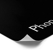 Klasse in schwarzen Zielen Poster (Ecke)