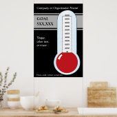 Klasse in schwarzen Zielen Poster (Küche)