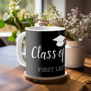 Klasse Jahr und Name - Farbe kann durch Schwarz ve Kaffeetasse