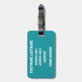 Klasse Jährliches Gepäckanhänger (Rückseite vertikal)