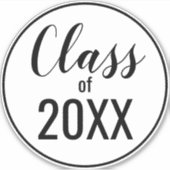 Klasse JEDES COLOR COMBO Abschluss Year Graduate Aufkleber (Vorderseite)