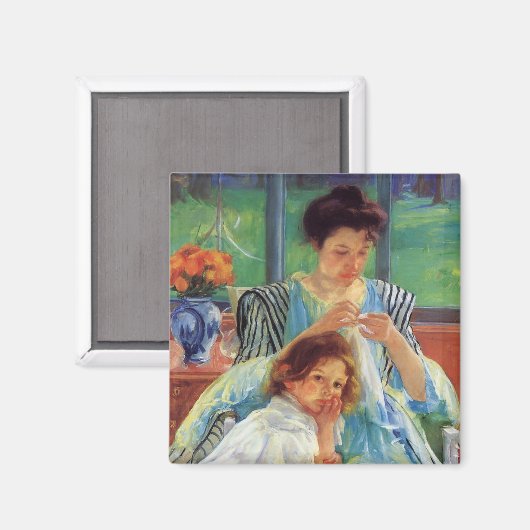 Klasse: Junge Mutter Magnet (Vorderseite/Rückseite)