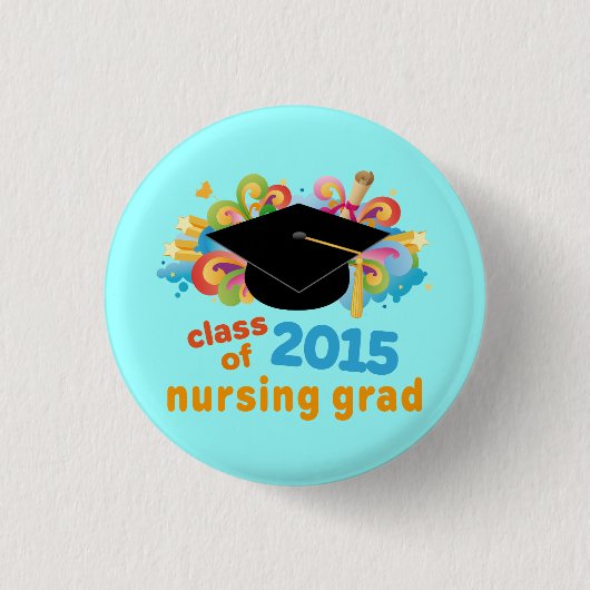 Klasse Krankenpflege-graduierten Buttons 2015 (Vorderseite)