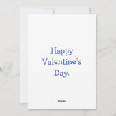 Klasse lustiger Valentinstag Witz Feiertagskarte (Rückseite)