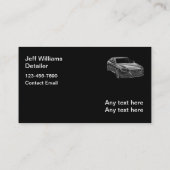 Klasse Luxus-Automobil-Auto im Detail Visitenkarte (Rückseite)