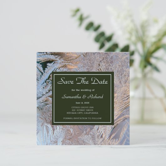 Klasse Mattiert Save the Date (Stehend Vorderseite)