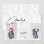 Klasse minimalistisch 2 Fotos Abitur (Vorne/Hinten)