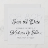 Klasse Minimalistisch Speichern der Datumskarten Einladung (Vorne/Hinten)