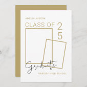 Klasse mit 25 Foto- und BIOS-Script-Abschluss Ankündigung (Vorne/Hinten)