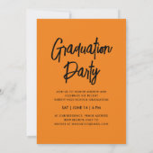 Klasse mit 25 modernen Foto Grad Party Einladung (Rückseite)