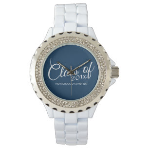 Klasse mit benutzerdefiniertem Jahr und High Schoo Armbanduhr