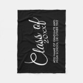 Klasse mit benutzerdefiniertem Jahr und High Schoo Fleecedecke (Vorderseite)