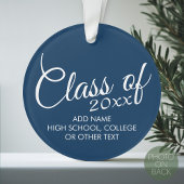 Klasse mit benutzerdefiniertem Jahr und High Schoo Ornament