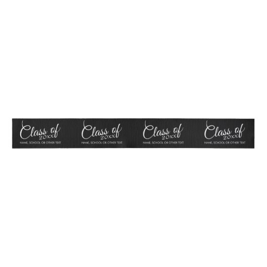 Klasse mit benutzerdefiniertem Jahr und High Schoo Ripsband (Vorderseite)