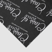 Klasse mit benutzerdefiniertem Jahr und High Schoo Seidenpapier (Detail)