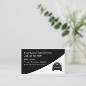 Klasse moderner Taxifahrer Visitenkarte (Stehend Vorderseite)