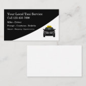Klasse moderner Taxifahrer Visitenkarte (Vorne/Hinten)