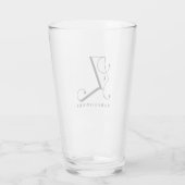 Klasse Monogram, Initial Z mit Nachname Glas (Rückseite)