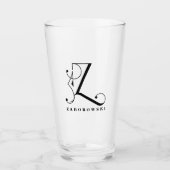 Klasse Monogram, Initial Z mit Nachname Glas (Vorderseite)