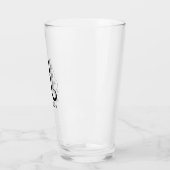 Klasse Monogramm Anfangsbuchstaben H mit Nachname  Glas (Links)