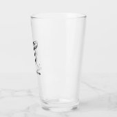 Klasse Monogramm erste U mit Nachname Glas (Links)
