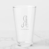 Klasse Monogramm Initia lR mit Nachname Glas (Rückseite)