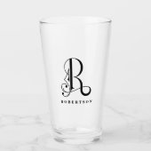 Klasse Monogramm Initia lR mit Nachname Glas (Vorderseite)