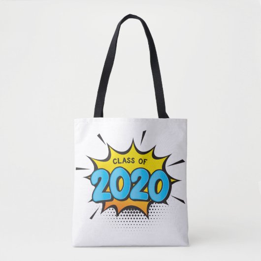 KLASSE OF 2020 Comic Buch Stil Typografie grad Kin Tasche (Vorderseite)
