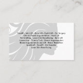 Klasse plastischer Chirurg Visitenkarte (Rückseite)