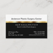 Klasse plastischer Chirurg Visitenkarte (Vorderseite)