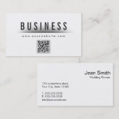 Klasse QR Code Hochzeitsplaner Business Card Visitenkarte (Vorne/Hinten)