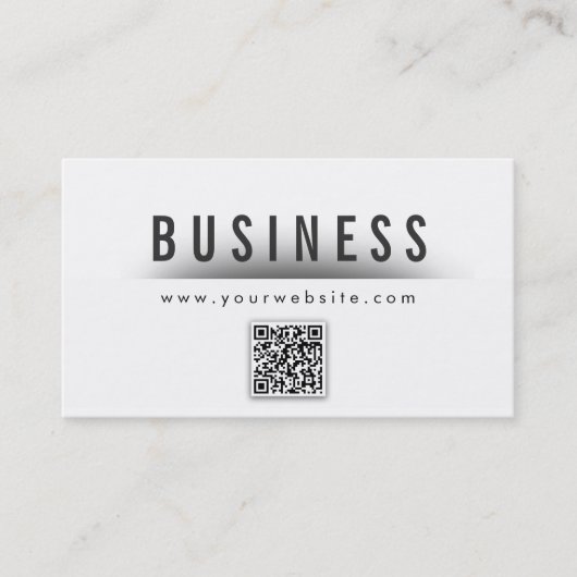 Klasse QR Code Hochzeitsplaner Business Card Visitenkarte (Vorderseite)