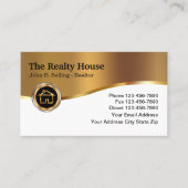 Klasse Real Anwesen Design Visitenkarte (Vorderseite)