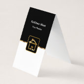 Klasse Realtor Zwei-Falten-Visitenkarten Visitenkarten (Rückseite)