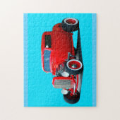 Klasse Red Hot Rod Car Puzzle (Vertikal)
