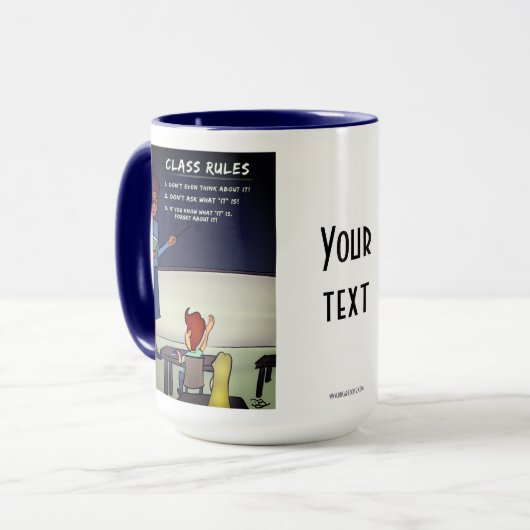 Klasse reguliert große Tasse (Vorderseite Links)