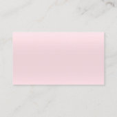 Klasse Reinigungsservice Wohnsilber Pink Visitenkarte (Rückseite)