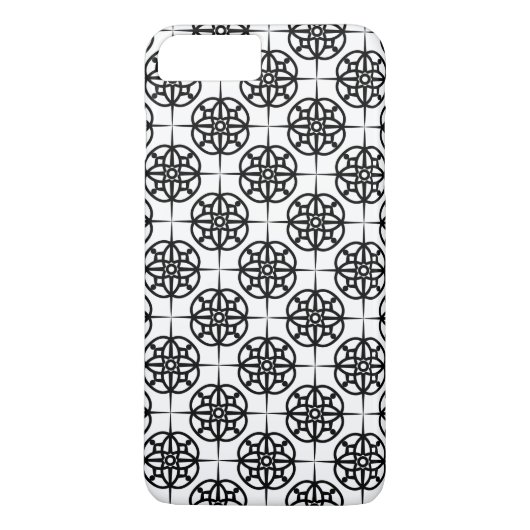 Klasse Retro visuelles geometrisches Muster Case-Mate iPhone Hülle (Rückseite)
