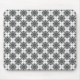 Klasse Retro visuelles geometrisches Muster Mousepad