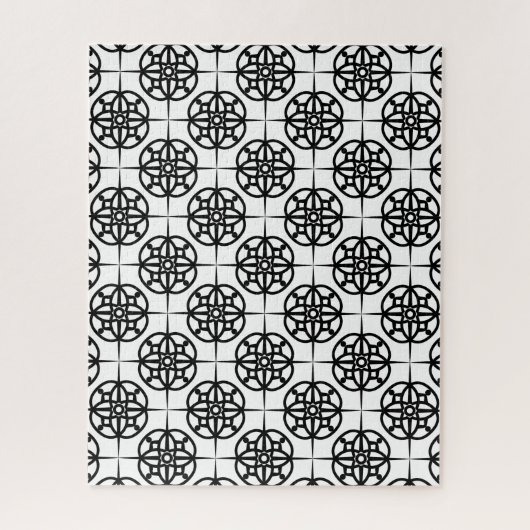 Klasse Retro visuelles geometrisches Muster Puzzle (Vertikal)