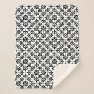 Klasse Retro visuelles geometrisches Muster Sherpadecke